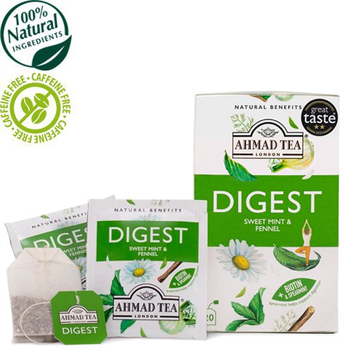 Ahmad Tea Natural tea ''Digest'', in sachets, 20 pcs.
