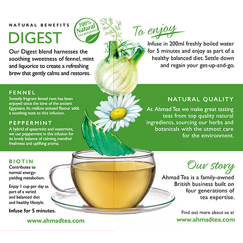 Ahmad Tea Natural tea ''Digest'', in sachets, 20 pcs.