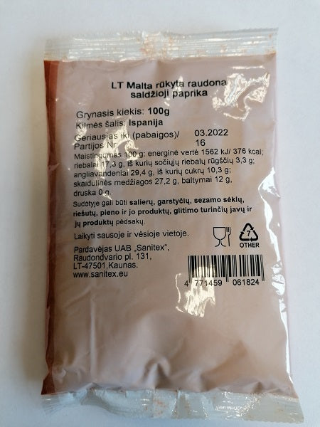 Saldi rūkyta paprika, 100 g