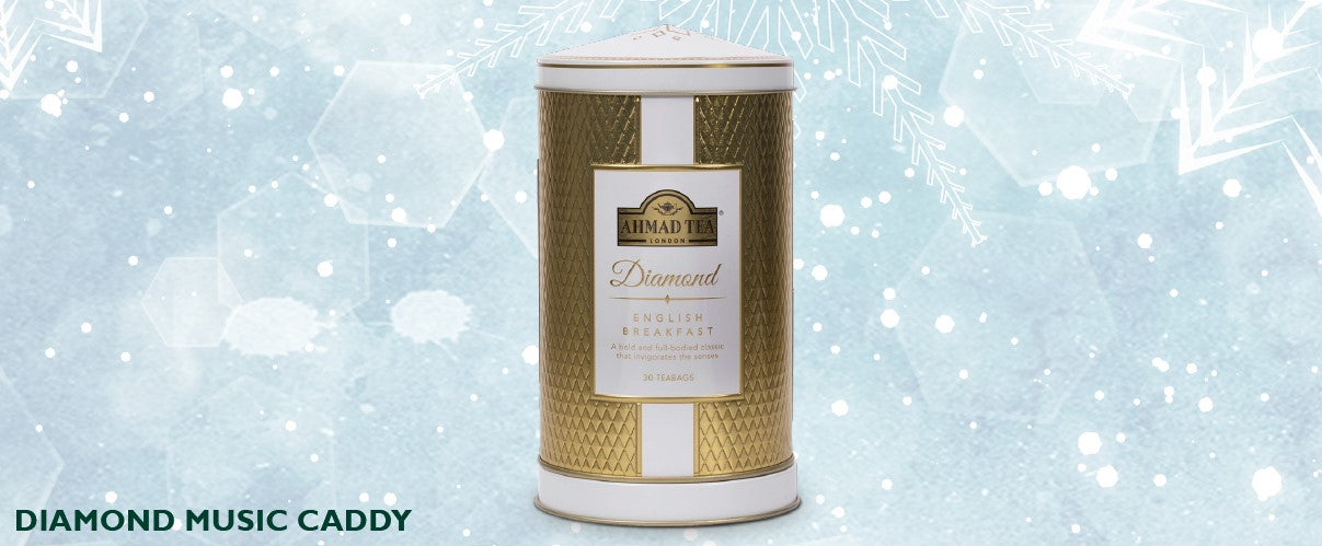 AHMAD TEA Diamond Music Caddy tea set