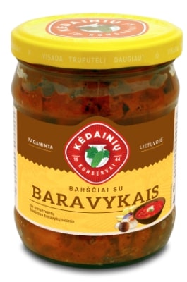 Sriuba BARŠČIAI su baravykais (paruošta vartojimui), 0,5/480g