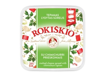 Rokiškis processed cheese with Chimichurri spices 23% 175g