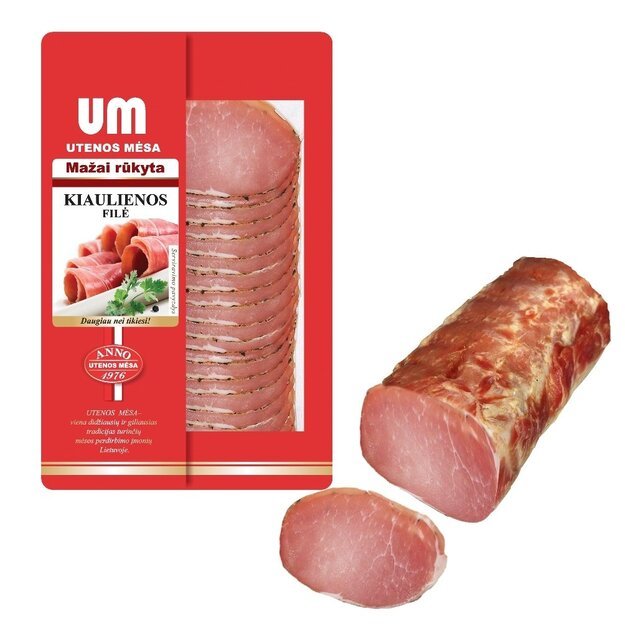 Mažai rūkyta kiaulienos file, pjaustyta, aukščiausia rūšis, 90 g