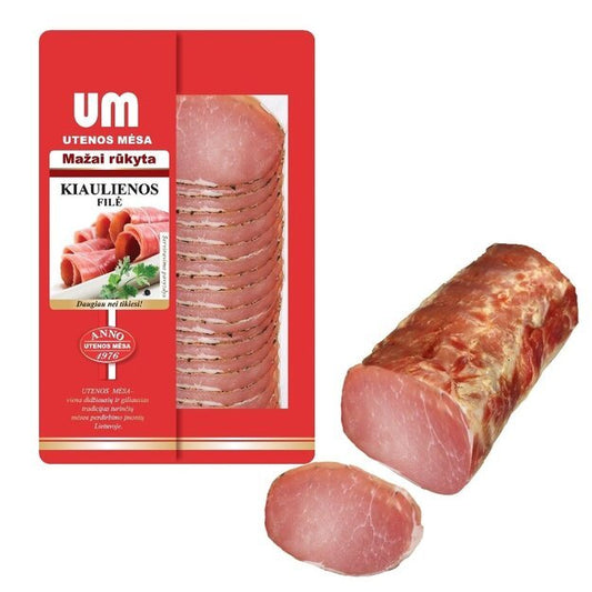 Mažai rūkyta kiaulienos file, pjaustyta, aukščiausia rūšis, 90 g