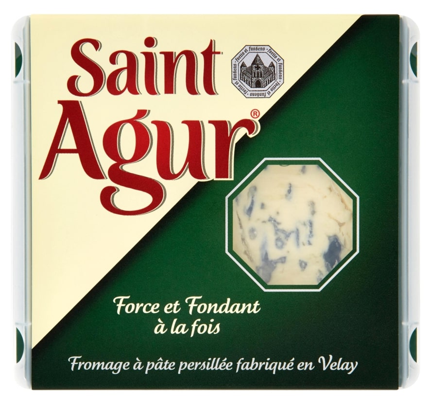 Pelėsinis sūris SAINT AGUR su mėlynuoju pelėsiu, 125 g