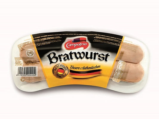 Virtos kiaulienos dešrelės CAMPOFRIO Bratwurst, a.r., 260 g, 3vnt