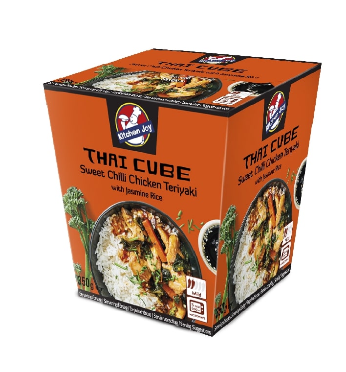 Sweet and sour Teriyaki chicken with rice, boxed, 350g