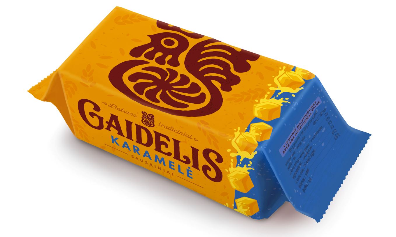 Biscuits GAIDELIS, with caramel, 160 g