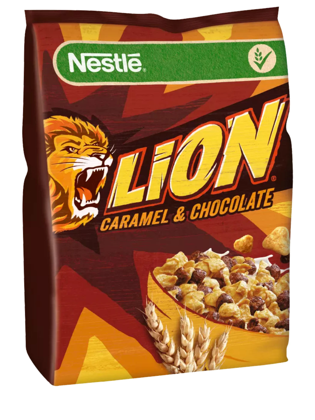 Breakfast cereal NESTLE, Lion, with chocolate and caramel, 450g