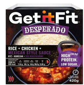 Vištiena su ryžiais GET IT FIT, meksikietiško stiliaus padaže, 420 g