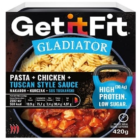 Vištiena su makaronais GET IT FIT, meksikietiško stiliaus padaže, 420 g