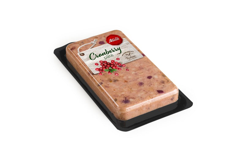 Virtas kiaulienos paštetas, su spanguolėmis, I rūšis, 150 g