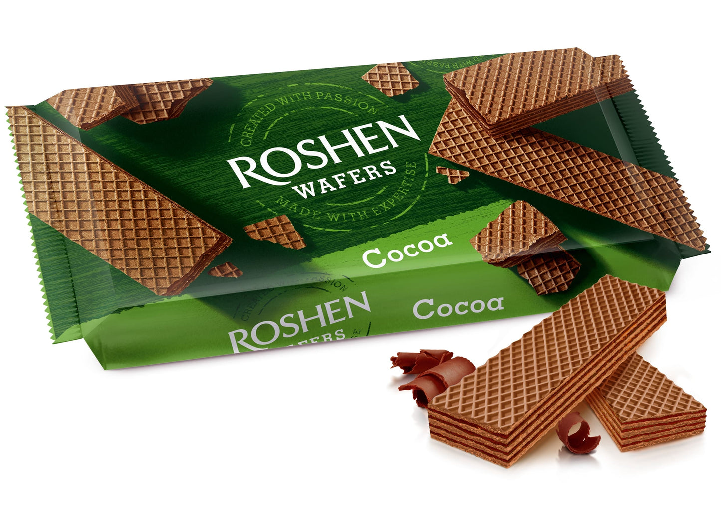 Waffles ROSHEN WAFERS, with cocoa, 216g