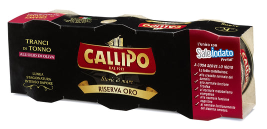Gelsvauodegis tunas, CALLIPO, alyvuogių aliejuje, 3x70g
