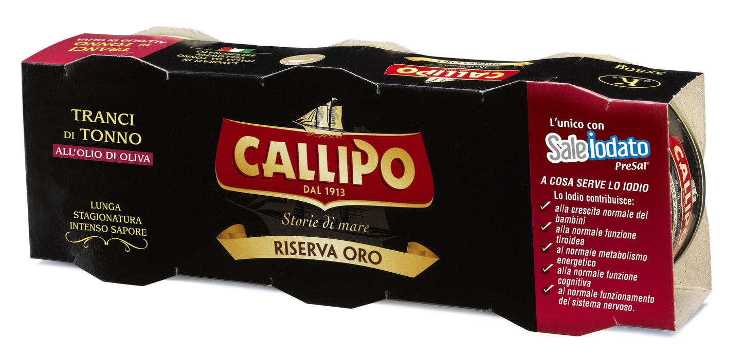 Gelsvauodegis tunas, CALLIPO, alyvuogių aliejuje, 3x70g