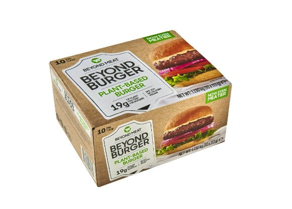 Frozen vegan burger patties BEYOND MEAT Beyond Burger, pea-based, 10 x 113g
