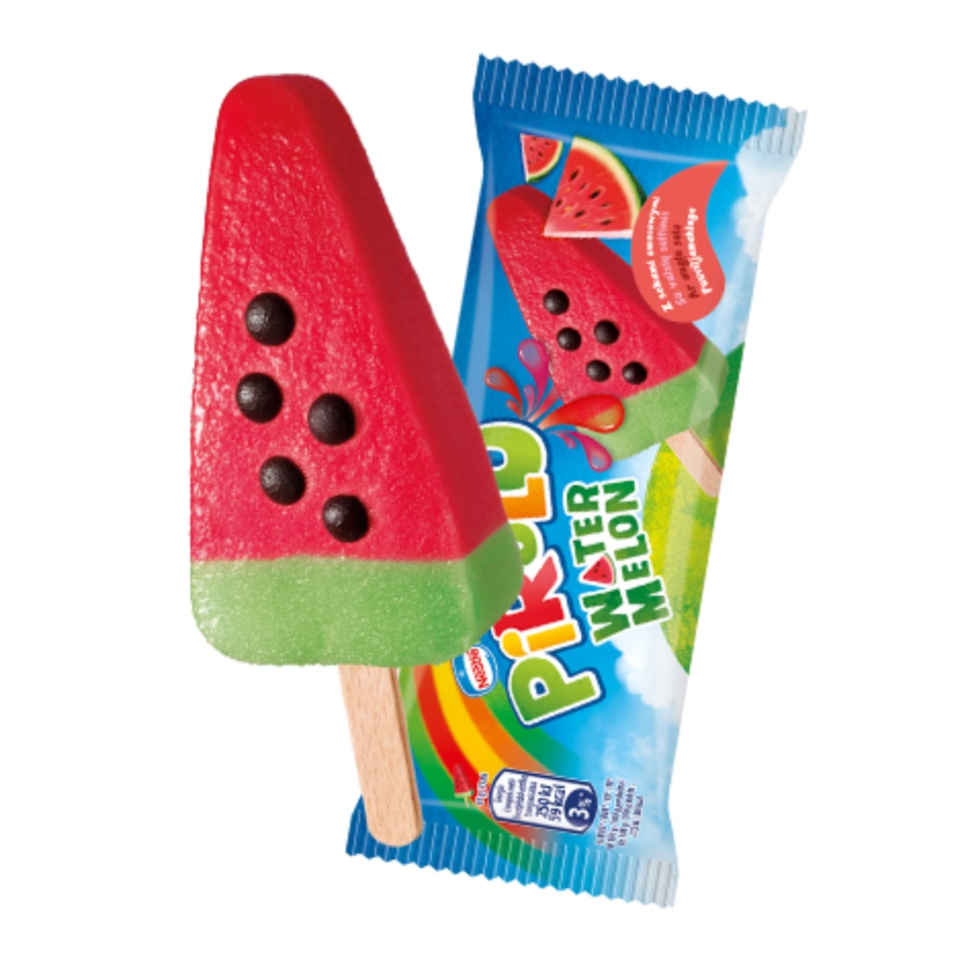 PIRULO Watermelon ice cream, on a stick, 73 ml