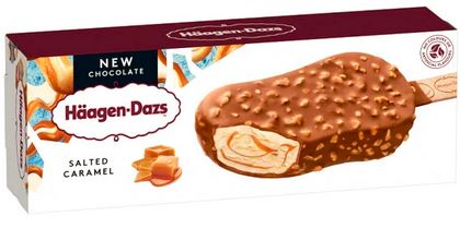 Ledai HAAGEN DAZS, su sūria karamele, 80ml