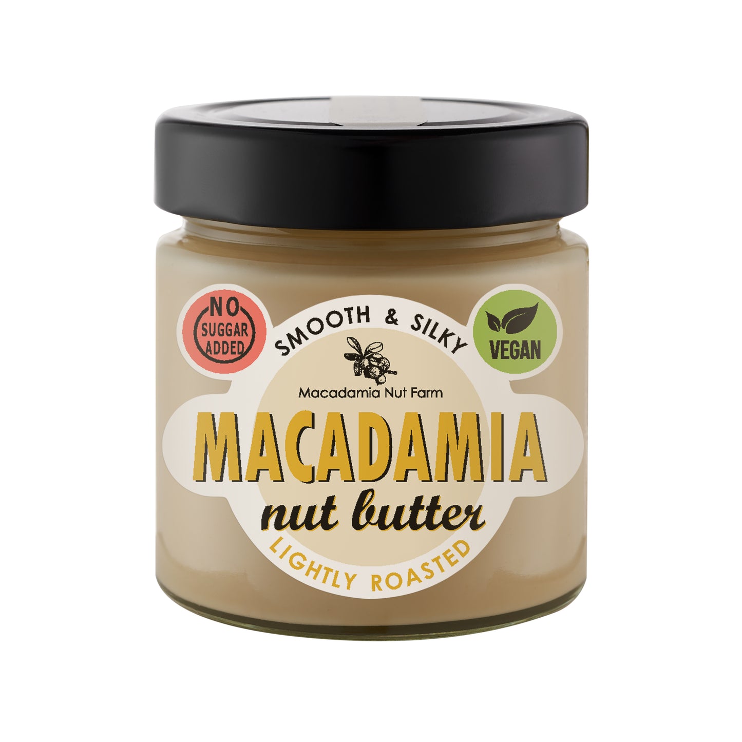 Makadamijų riešutų kremas MACADAMIA NUT FARM, glotnus, 180 g