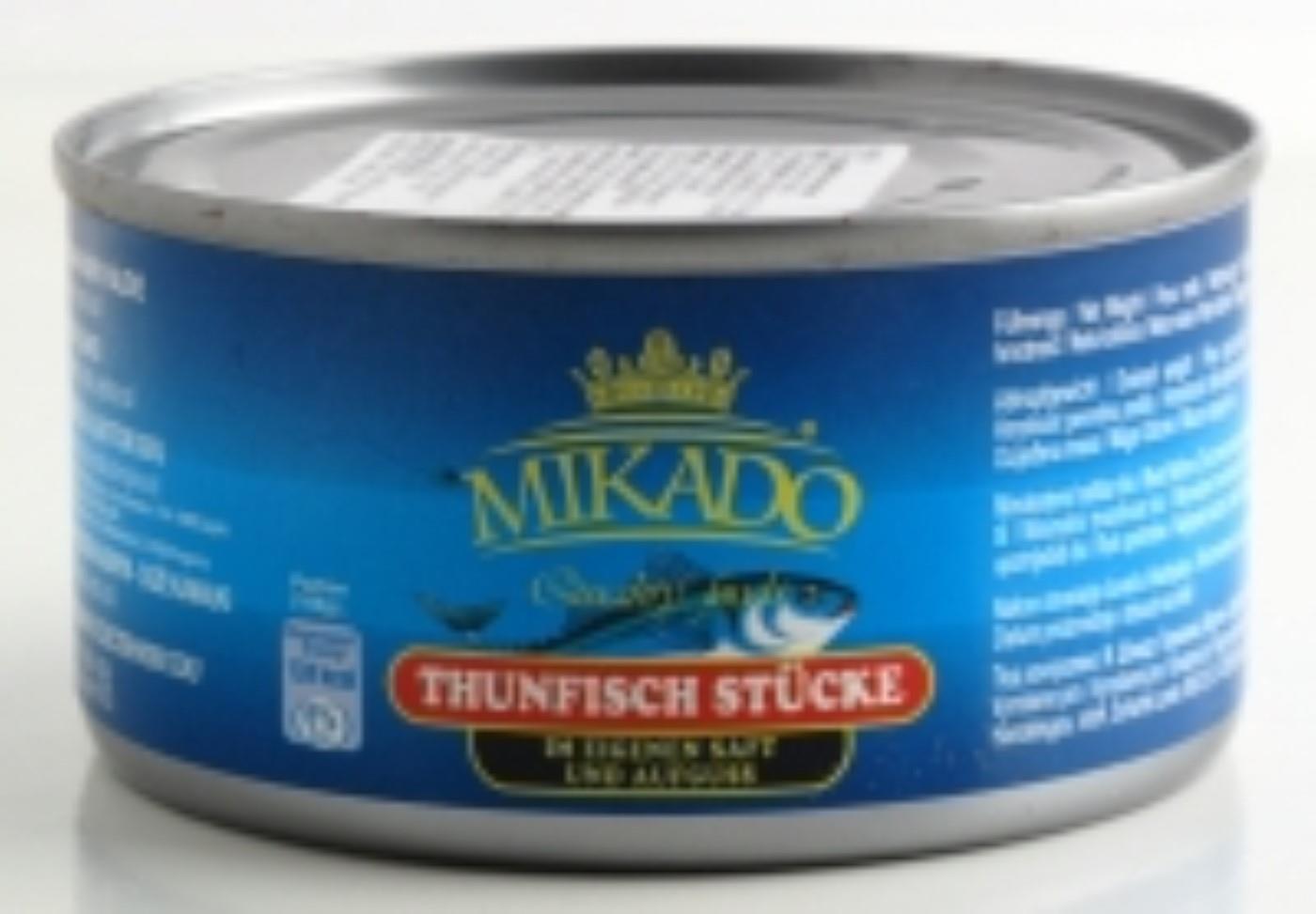 Tuna pieces in their own juice MIKADO, 185 / 130 g