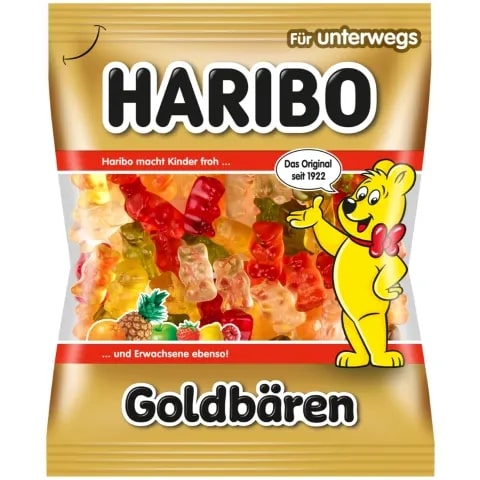 Rubber bands HARIBO, Goldbaren, 175 g