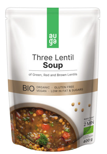 Ekologiška AUGA trijų lęšių sriuba, 400g, LT-EKO-001