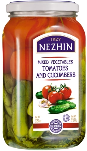 Marinuotos daržovės NEZHIN, pagal Nižyno receptą nr.1, NEZHIN, 920 g