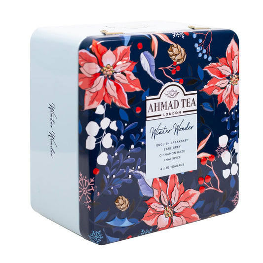 Arbata AHMAD TEA Winter Wonder Selection, 40 arbatos pakelių, metalinė dėžutė