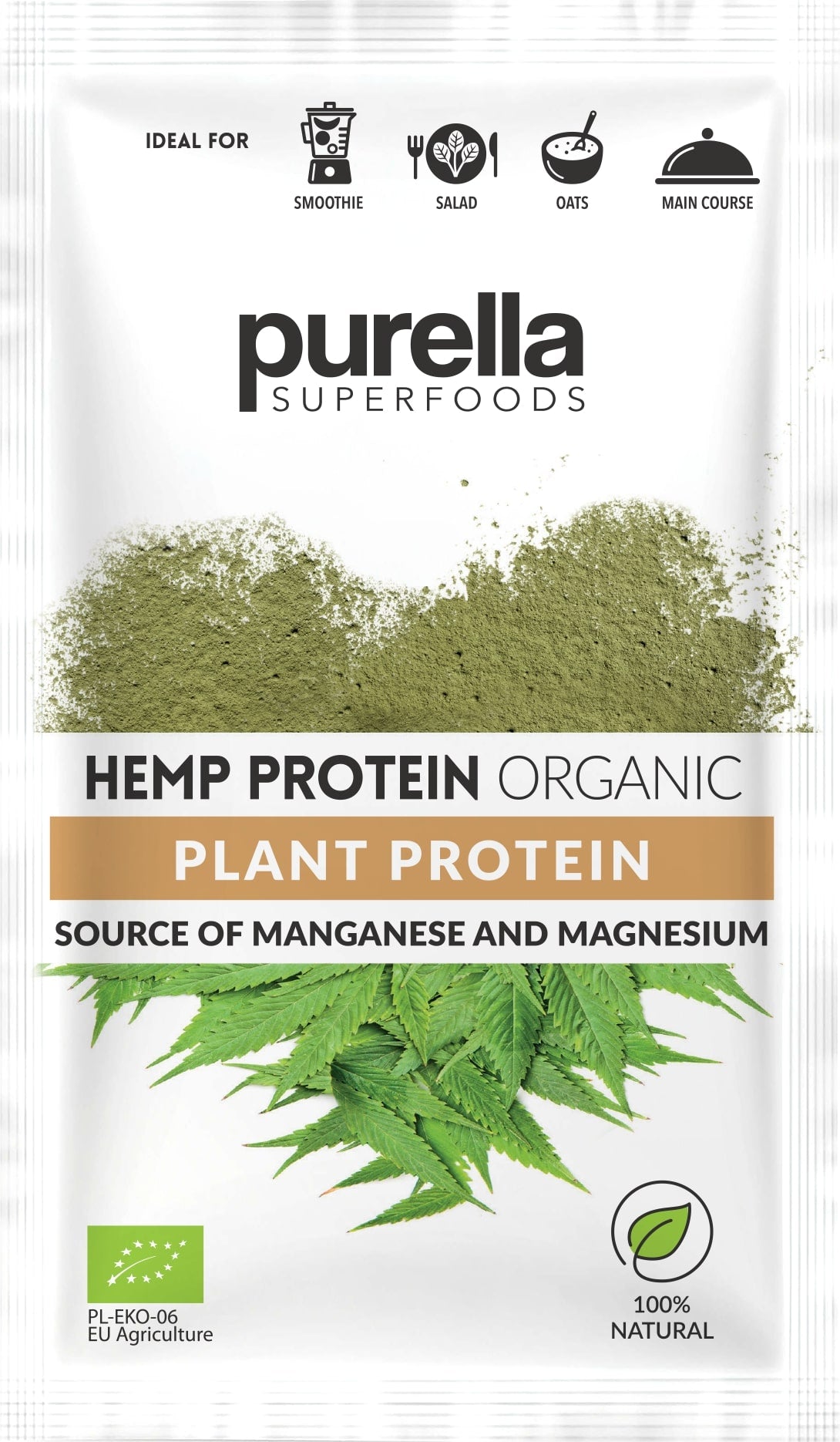 Kanapių proteinas PURELLA, 45 g, LT-EKO-001