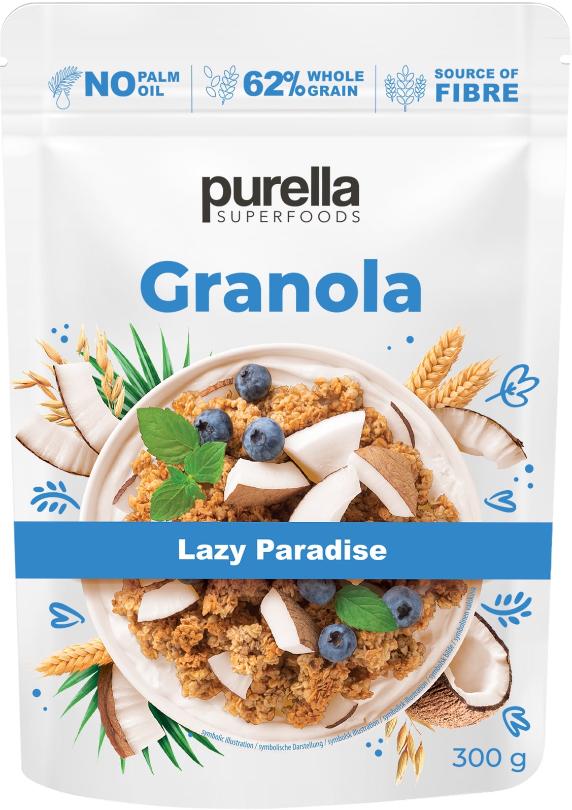 Granola PURELLA, su kokosu, 300 g