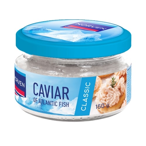 Atlanto žuvų ikrų užtepėlė baltajame padaže NORVEN, 160 g