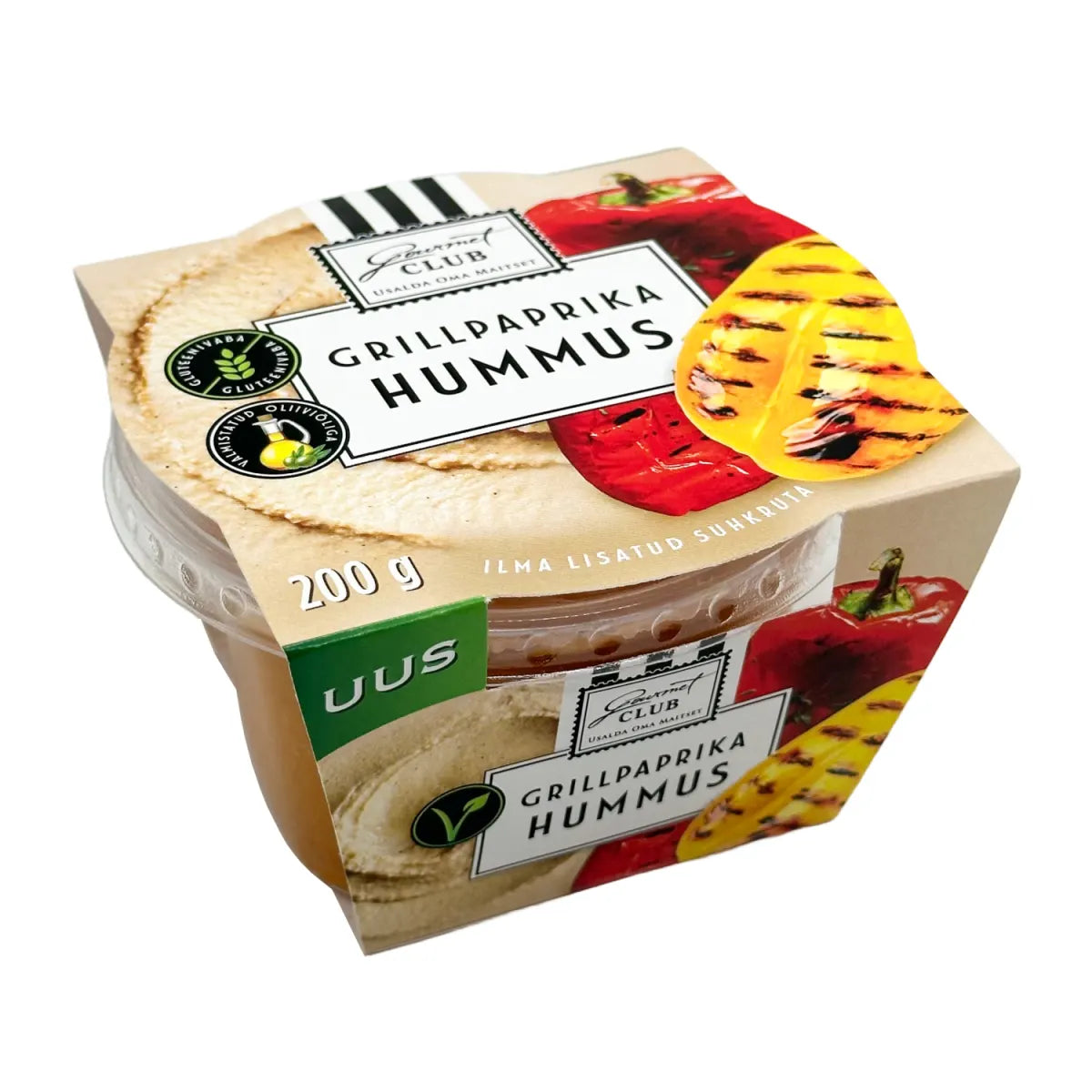Humusas GOURMET CLUB, su grilintom paprikom, 200 g