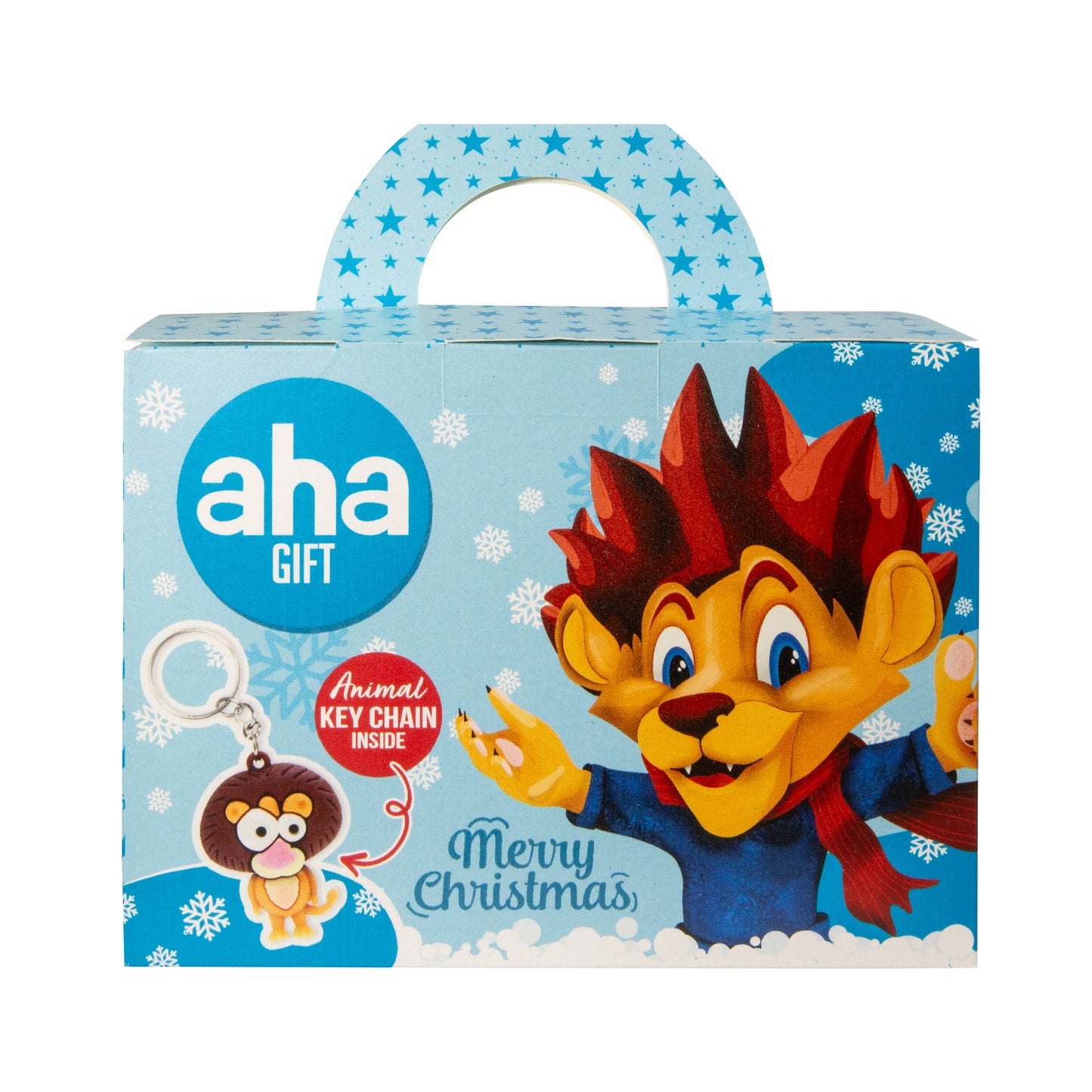 Christmas candy set AHA, Crazy Animals, with key chain, 350 g