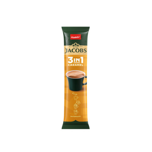 Kavos gėrimas JACOBS 3in1 Caramel, dėžutė,112g