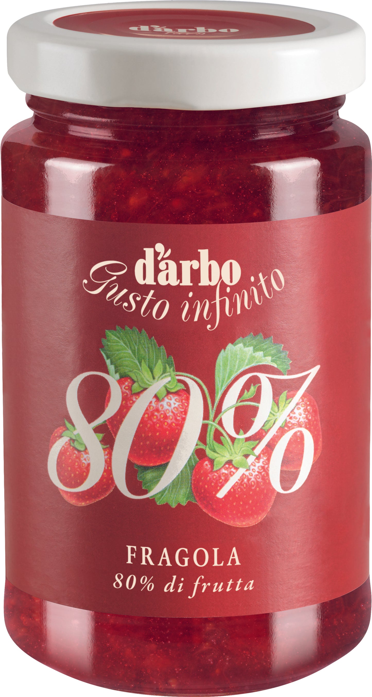 Braškių džemas D'ARBO, 80%, 250 g