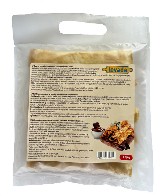 Šaldyti blynai LEVADA su šokolado įdaru, 52g x 6 vnt