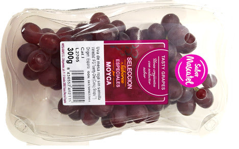 Vynuogės, raudonos Candy hearts, besėklės, fasuotos, I klasė, 300 g