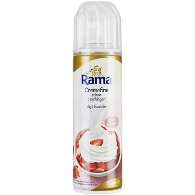 Purškiama grietinėlė RAMA, be gliuteno, 250 ml
