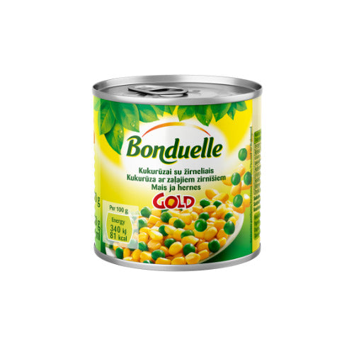 Kukurūzai su žirneliais BONDUELLE, 170 g / 140 g