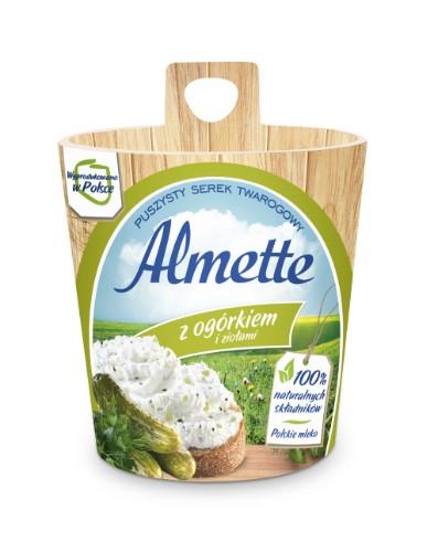 Tepamas varškės sūris ALMETTE, su agurkais ir žalumynais, 150 g