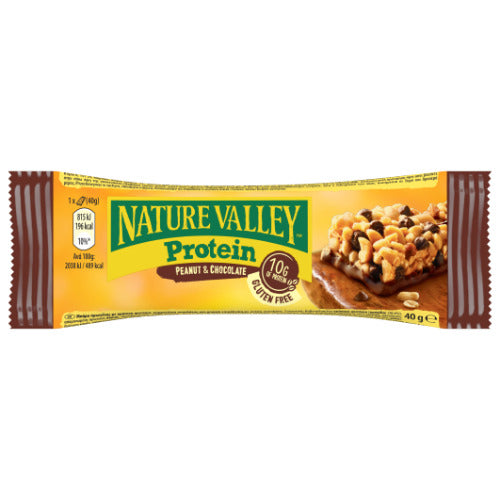 Baltyminis batonėlis NATURE VALLEY su riešutais ir šokoladu, 40g