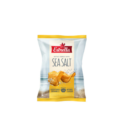 Bulvių traškučiai ESTRELLA KETTLE su jūros druska, 30g