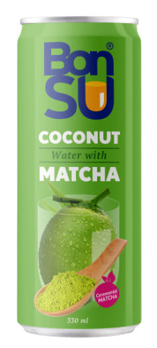 Kokosų vanduo BONSU su matcha (100%), 0.33 l D