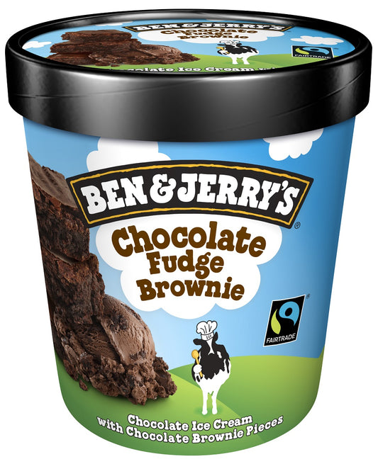 Šokoladiniai ledai BEN&JERRY, Choco Fudge Brownie, 465 ml