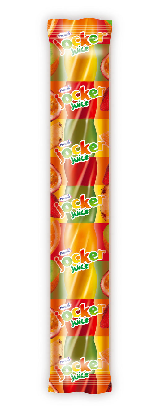 Braškių, apelsinų, citrinų ir tropinių vaisių skonio ledai JOCKER JUICE, 80 ml