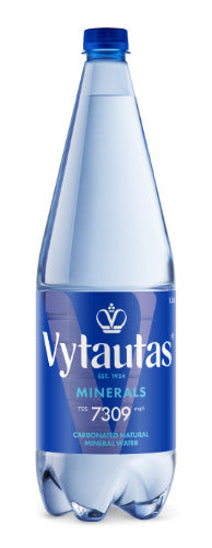 Natūralus mineralinis vanduo VYTAUTAS, gazuotas, 1,5 l, PET D