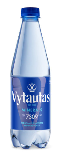 Natūralus mineralinis vanduo VYTAUTAS, gazuotas, 0,5 l, PET D