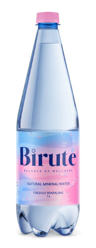 Natūralus mineralinis vanduo BIRUTĖ, gazuotas,1 l, PET D