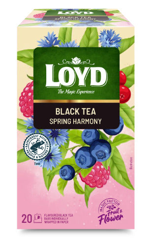 Juodoji arbata LOYD, pavasario harmonija, 20x1,75 g