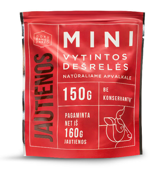 Vytintos jautienos mini dešrelės, 150g